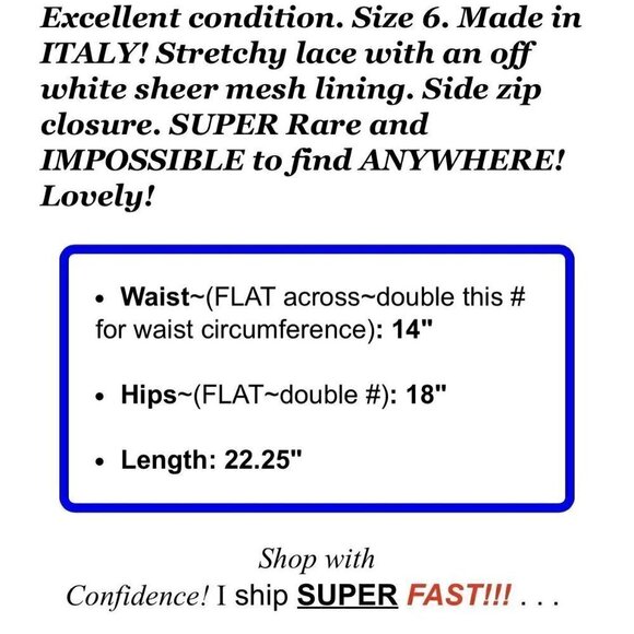 Moschino Sz 6 Black Sheer Textured Stretch Lace Pencil Skirt Made in ITALY - Picture 8 of 8